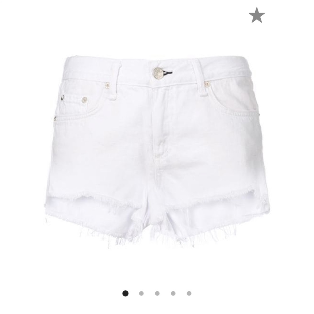 Rag & Bone white denim shorts